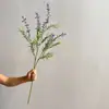 Flores artificiais de lavanda e sálvia com múltiplos caules para decoração de casa, casamento e eventos, decoração de mesa e arranjos florais