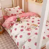 Conjunto de Três Peças para Dormitório, Conjunto Completo Liso para Cama de Solteiro, Casa de Repouso, Roupa de Cama Escolar, Conjunto de Seis Peças para Estudante Venda por Atacado