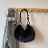 Cross2026 Nueva Tendencia de Moda Bolso de Hombro Único Diseño de Nicho Bolso para Mujer Textura de Felpa Personalizada Bolso de Axila