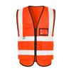 Chaleco Reflectante Chaleco Construcción Chaleco de Seguridad Malla Resistente al Desgaste Sanitario Trabajo Ropa Impresión LOGO