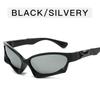 Gafas de Sol Deportivas Estilo Tecnológico Y2K para Mujer, Gafas con Forma para Montar al Aire Libre, Gafas de Montañismo de Marco Grande Populares en Internet para Hombre