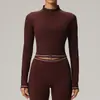 Top de Ciclismo con Cremallera de Color Cruzado a Prueba de Viento Ajustado para Otoño Invierno, Ropa Deportiva para Exteriores, Running y Fitness para Mujer
