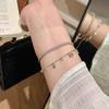 Pulsera Colgante Diamante Solitario Borla Amor 2024 Nuevo Diseño Nicho Lujo Ligero Sentido Avanzado Ajustable Versátil