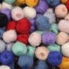 Bolas de Peluche Navideñas, Bolas de Hilo Rectas Tejidas, Accesorios DIY, Accesorios para el Cabello, Materiales para Ropa, Bolas de Hilo Estilo Coreano