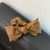 Diadema de Pelo de Princesa con Lazo de Doble Capa Diadema de Cuero Femenina Simple de Alta Gama Diadema para Cola de Caballo