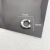 Novedad Venta Caliente Letra Inglesa Aleación Accesorios Retro M Fondo Plano Parche Hecho a Mano Accesorios para el Cabello Pinza Pinza Material para Funda de Teléfono