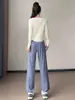 Conjunto deportivo para mujer, manga larga, cuello en V, secado rápido, transpirable, de cintura alta, adelgazante, ropa de fitness, conjunto de entrenamiento de Pilates para mujer