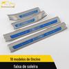 Adequado para 18 Tiras Brilhantes de Soleira Angsino Tira Brilhante de Para-choque Angsino Patch de Tira Brilhante de Pedal de Boas-Vindas do Porta-malas