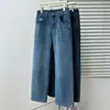 Jeans Reto Simples de Cintura Alta para Mulheres Plus Size, Calça Casual Retrô de Comprimento Total, Novo Outono 2026 0938