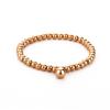 Pulsera de Pulsera Hecha a Mano con Cuentas Sólidas de Acero de Titanio DIY a la Moda para Mujer, Pulsera con Accesorios de Acero Inoxidable, Joyería Sencilla con Cuentas de Transferencia