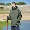 Chaqueta impermeable forrada de polar, ropa de trabajo de comercio exterior, abrigo cortavientos, chaqueta tres en uno para hombre, impresión de logo personalizada
