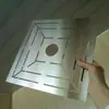 Régua de piso de aço inoxidável espessada em formato de costas, multi-funcional, para abertura de azulejos, Ferramenta para azulejos, novo modelo de flor