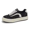 Zapatos blancos de lona con suela gruesa estilo coreano para mujer, nuevo modelo de otoño, zapatos casuales modernos y versátiles H1572