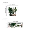 Adhesivo de Pared Estéreo de Cactus Palmera Transfronterizo Habitación Dormitorio Sala de Estar Entrada Decoración de Pared de Fondo Pintura Autoadhesiva