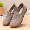 Zapatos de Frijol Estilo Retro 2025 Primavera y Otoño Nueva Moda Casual Zapatos de Una Capa para Mujer Slip-on Suela Suave No Cansan para Zapatos de Madre