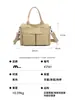 Bolsa de Lona Multibolsillos para Viajes Diarios con Logo Personalizado, Bolso Tote Pequeño para el Trabajo, Bolso de Mano Cruzado al Hombro, Ligero