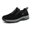 Comércio Exterior Transfronteiriço Sapatos Masculinos Outdoor Tamanho Grande Sapatos para Caminhada Meia-idade e Idosos Sapatos Esportivos Slip-on Sapatos Antiderrapantes Sapatos de Pai Sapatos Preguiçosos