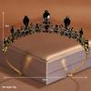 Cocar de coroa nupcial de zircão branco Europeu e Americano simples acessórios de casamento cocar de cristal coroa cocar strass