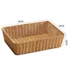 Cesta de Armazenamento para Gabinete Kens Mesa de Centro Japonesa Caixa de Diversos Rattan Sintético Trançado Cesta de Armazenamento para Entrada Casa Caixa de Armazenamento para Mesa