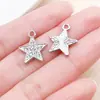 30 Estilos de Blanco K/Kc Dorado Punto Diamante Hueco Estrella de Cinco Puntas Luna Estrella de Cuatro Puntas Sol Colgantes de Aleación Accesorios para Joyería DIY