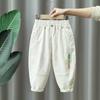 2801 Ropa Infantil Pantalones para Niños Primavera y Otoño 2026 Nuevo Estiloso Ropa de Primavera y Otoño Infantil Estilo Coreano para Niños Pequeños Pantalones Casuales Modernos