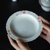 Soporte para Tetera de Cerámica Arita-Yaki Inno Kishou, Juego de Té de Hadas, Bandeja para Té Seco, Gaiwan Exquisito de Gama Alta en Color Pastel, Bandeja para Tetera