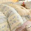 Juego de cama de dibujos animados de algodón puro de cuatro piezas 2025 Nuevo Invierno Ropa de cama para niños Sábanas Cubre edredón Juego de cama de tres piezas para dormitorio