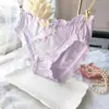 Suministro a Largo Plazo de Ropa Interior Triangular Linda para Mujer Estilo Japonés Fresca Estampada Multicolor de Seda de Leche Bordada de Princesa