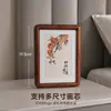 Moldura de Foto Personalizada em Madeira de Nogueira Preta Madeira Maciça Juntada de Espiga e Furo Moldura Decorativa de Madeira de Mesa Moldura Vazia 678 Polegadas Moldura para Foto de Família