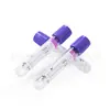 Tubo de Coleta de Sangue com Anticoagulante EDTA Tampa Roxa Tubo de Coleta de Sangue a Vácuo de Microvolume Tampa Pediátrica Tubo de Coleta de Sangue Capilar para Rotina