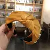 Diadema de celebridad de Internet borde ancho tela cruzada estilo coreano simple para presionar el cabello accesorios para el cabello de adulto 2021 nueva diadema para lavar la cara diadema
