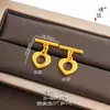 Puzaosi Feng Style Coração Banhado a Ouro Fecho Ot Pulseira Colar de Pingente Realizador de Desejos Corrente de Clavícula Versátil para Mulheres