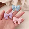 Novo Grampo de Cabelo Bico de Pato Rosa Creme Coreano com Laço Doce e Fofo Coração de Menina Clipe Lateral Clipe para Franja Acessórios de Cabelo