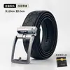 Nuevo Cinturón de Cuero Genuino para Hombre Más Vendido con Hebilla Automática de Aleación, Hebilla de Pasador de Imitación, Cinturón Versátil Casual de Gama Alta para Hombres