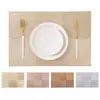 Tapete protector de mesa de PVC con relieve dorado y diseño de rejilla hueca, superventas transfronterizo, tapete aislante del calor para comercio exterior, decoración de mesa de boda