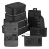 Conjunto de Bolsas de Armazenamento para Viagem Transfronteiriça com Sete ou Oito Peças, Bolsa de Armazenamento para Viagem de Negócios, Bolsa de Armazenamento de Grande Capacidade, Conjunto de Armazenamento à Prova d'Água