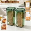 Frasco transparente para almacenar granos BNBSSnap-on para uso en la cocina, para almacenar productos secos, nueces y frijoles