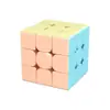 Cubo de Rubik 3x3 Set Completo Diversión Competición Rápida Color Sólido Mate Cubo Suave Juguetes para Niños Venta al por Mayor Comercio Exterior Cubo de Rubik