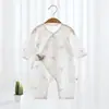 Ropa de Monje de Manga Larga Fina de Verano para Niños y Niñas, Traje de Gateo de una Pieza para Recién Nacidos, Ropa de Mariposa para Bebés, Algodón Puro