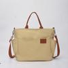 Bolsa Tote Baigou de Ombro Único, Simples e Estilosa, Grande Capacidade, com Múltiplos Bolsos, Bolsa Transversal de Lona para Homens e Mulheres, Casual e Versátil