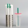 Canudos Descartáveis Finos para Milk Tea Estendidos Grau Alimentício Embalados Individualmente Plástico Transparente Verde Preto Canudos para Café