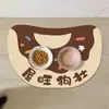 Tapete Fofo de Desenho Animado para Pet Gato Cachorro Diatomito Tapete de Mesa à Prova de Vazamento Tapete para Tigela de Comida Doméstico Fácil de Limpar Tapete Antiderrapante