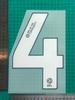 Vestido Adulto Branco Campeonato 24-25 A Estampagem de Números e Letras de Camisa Número Transferência de Calor Mapa Camisa