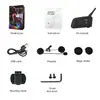 Intercomunicador Bluetooth para Motocicleta V4V6Plus, Intercomunicador para 2 Personas Simultáneamente, Auriculares de Árbitro con Respuesta Automática