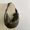 Bolso Cruzado de Piel de Oveja Retro de Gran Capacidad para Croissants 2026 Nuevo Versátil Estilo Francés Ambiente Perezoso Bolso de Hombro
