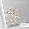 Taladro para Uñas Color Champagne Explosivo Red de Internet Mini Pequeño Forma Plana Broca Super Brillante Piedra de Pedrería Decoración para Uñas