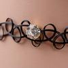 Comercio electrónico transfronterizo encaje elástico tatuaje cadena de clavícula de tres diamantes hilo de pesca comercio exterior europeo y americano joyería estilo chino