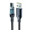 Cable de Datos Tipo Carga Súper Rápida Digital de 120W PD Aplicable a Apple 16 Huawei Glory Xiaomi Luminiscencia Digital