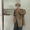 Cárdigan de punto Dongdaemun de Corea del Sur Abrigo Suéter para Mujer Grueso Diseño Nicho Sentido Temperamento Avanzado Suave Cera Suelta