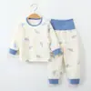 Conjunto de Ropa y Pantalones de Otoño para Bebés Niños y Niñas, Ropa Interior Infantil de Algodón Puro de Cintura Alta para Primavera y Otoño, Conjunto de Otoño para Bebé